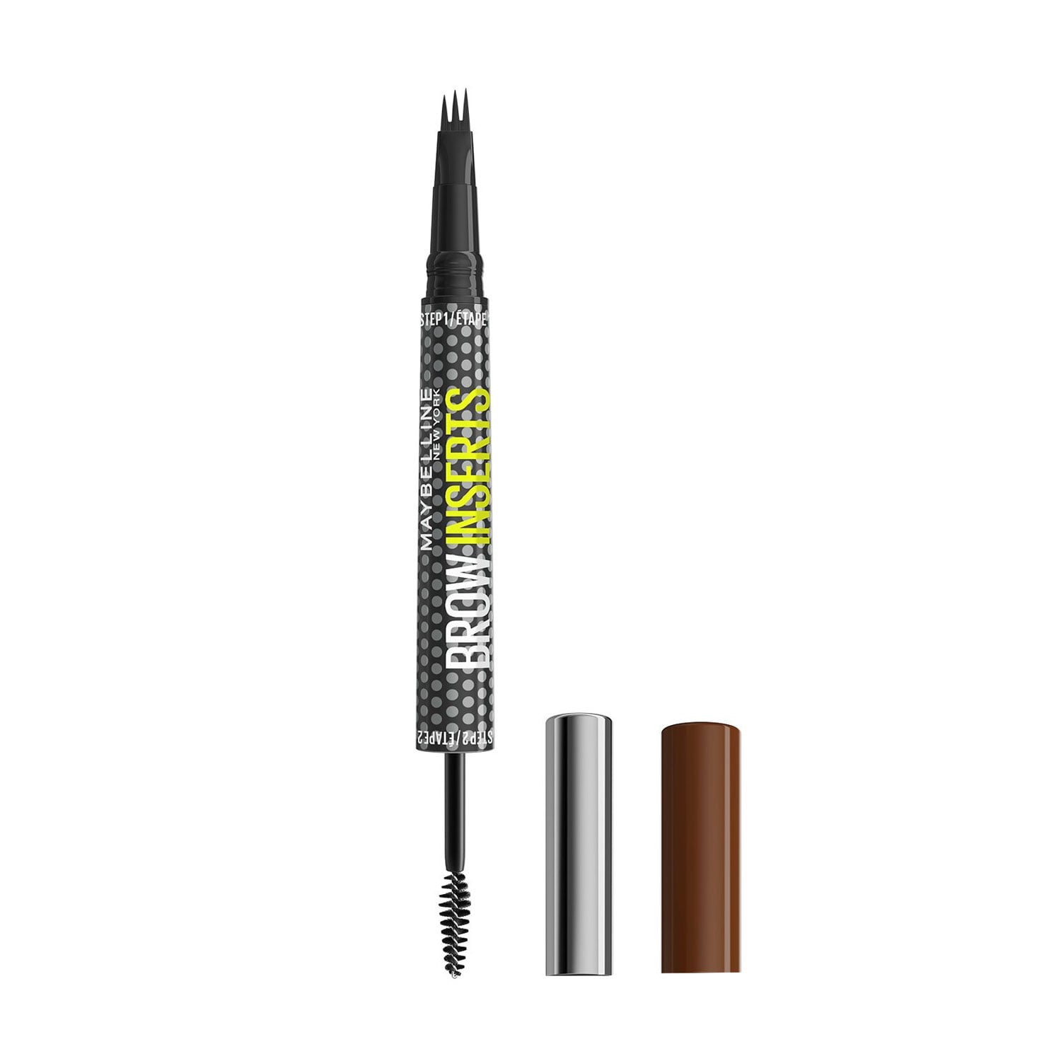 Фломастер-гель для брів 2 в 1 Maybelline New York Brow Inserts 4 Medium Brown, 1.25 мл
